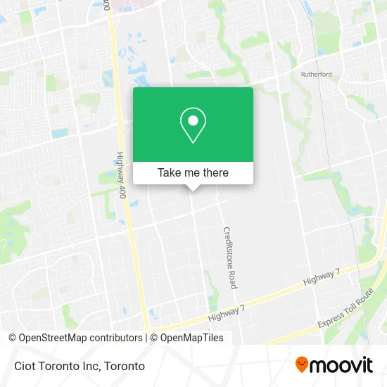 Ciot Toronto Inc map