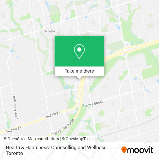 Health & Happiness: Counselling and Wellness map