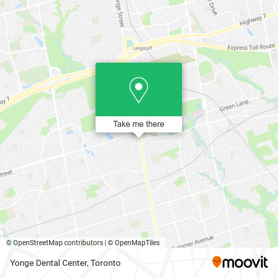 Yonge Dental Center map