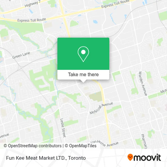 Fun Kee Meat Market LTD. map