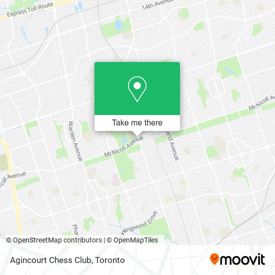 Agincourt Chess Club map