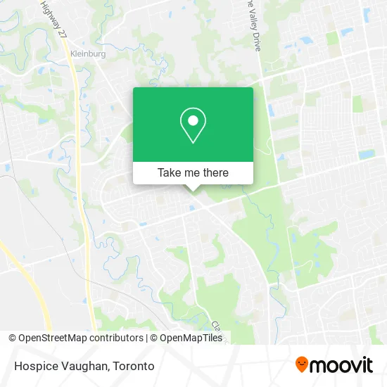 Hospice Vaughan map