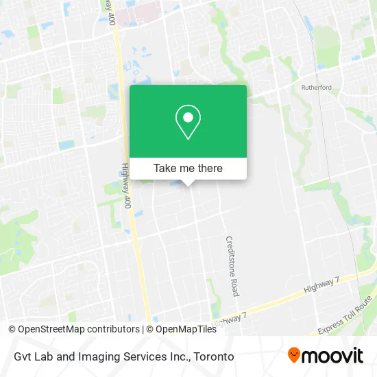 Gvt Lab and Imaging Services Inc. map