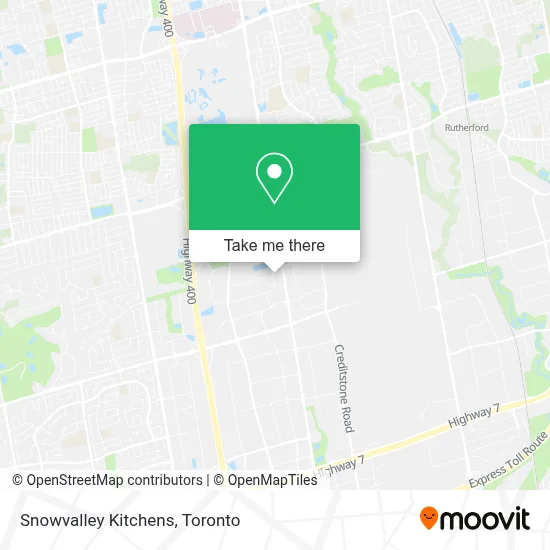 Snowvalley Kitchens map