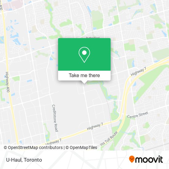 U-Haul map