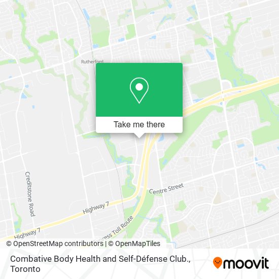 Combative Body Health and Self-Défense Club. map