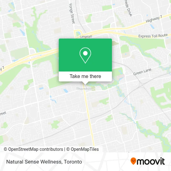 Natural Sense Wellness map