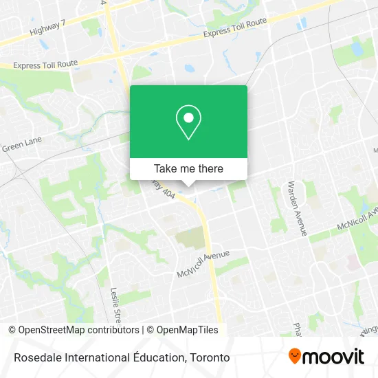 Rosedale International Éducation map