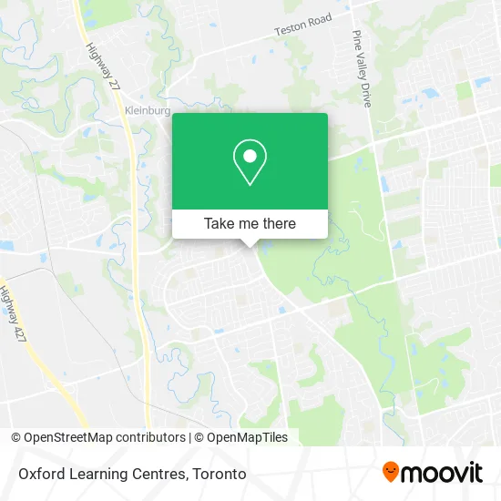 Oxford Learning Centres map