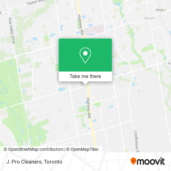 J. Pro Cleaners map