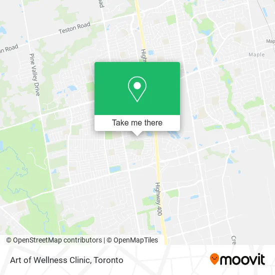 Art of Wellness Clinic map