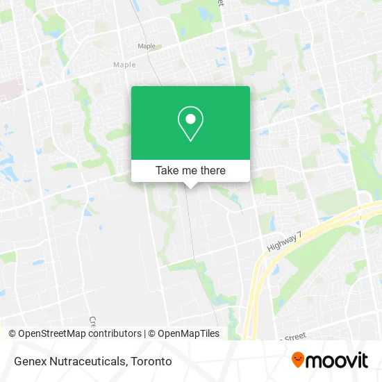 Genex Nutraceuticals map