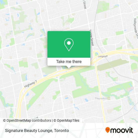 Signature Beauty Lounge map