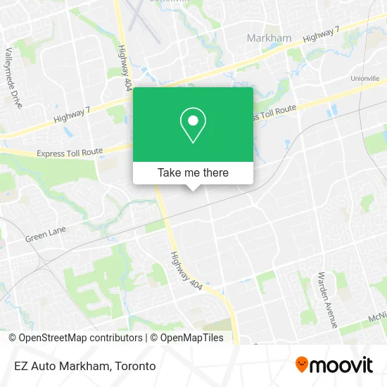 EZ Auto Markham map