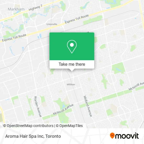 Aroma Hair Spa Inc map