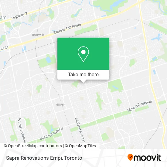 Sapra Renovations Empi map