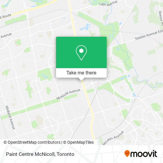 Paint Centre McNicoll plan