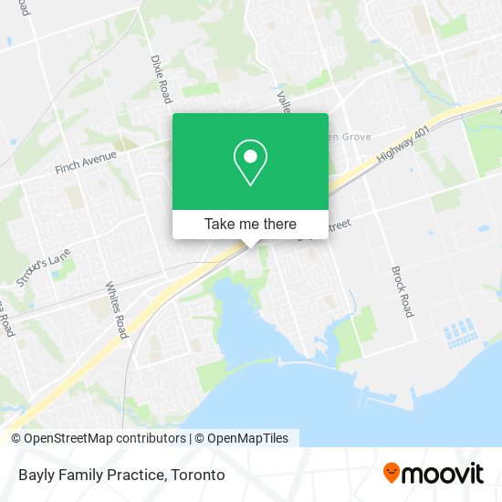 Bayly Family Practice map