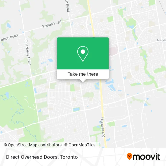 Direct Overhead Doors map