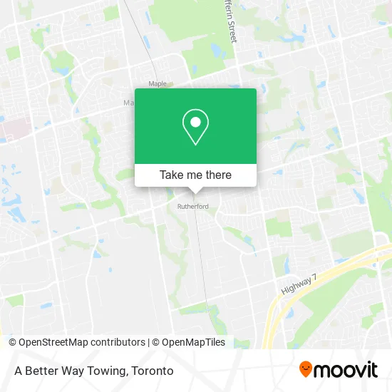 A Better Way Towing map