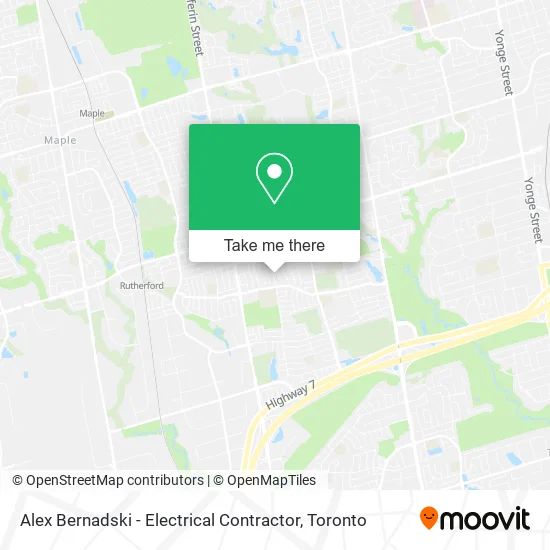 Alex Bernadski - Electrical Contractor map