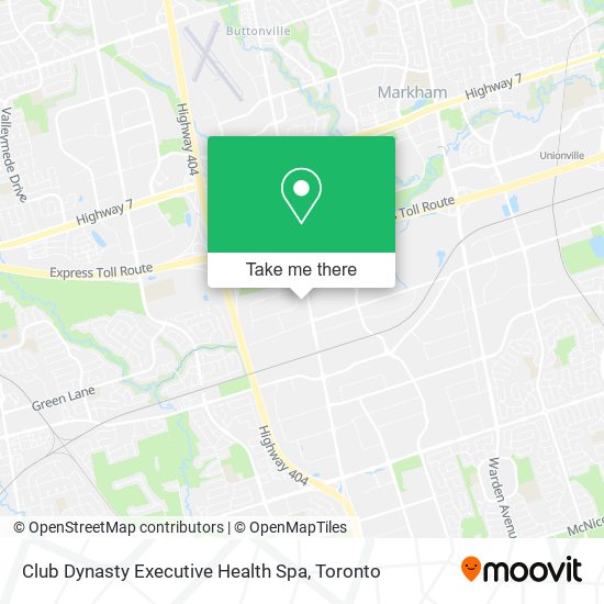 Club Dynasty Executive Health Spa map