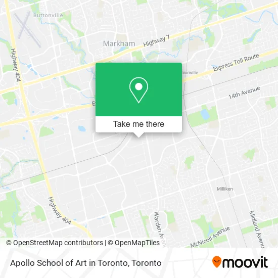 Apollo School of Art in Toronto map