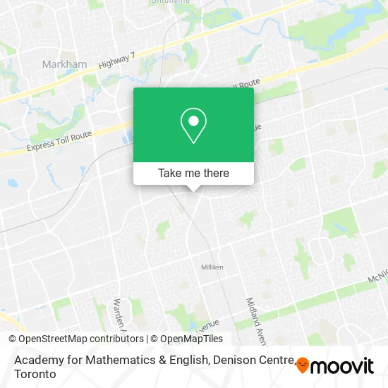 Academy for Mathematics & English, Denison Centre map