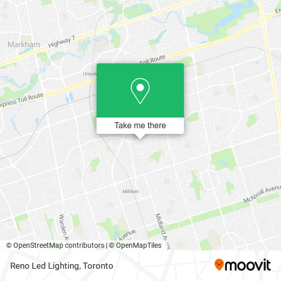 Reno Led Lighting map