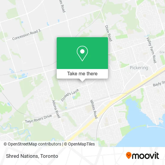Shred Nations map