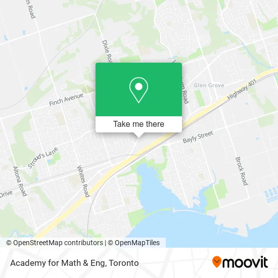 Academy for Math & Eng map