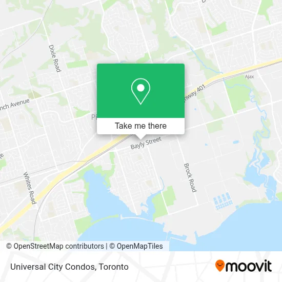 Universal City Condos map