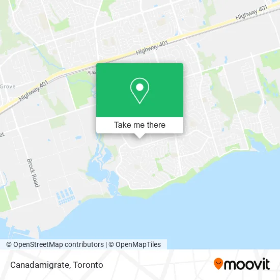 Canadamigrate map