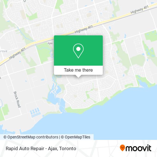 Rapid Auto Repair - Ajax map