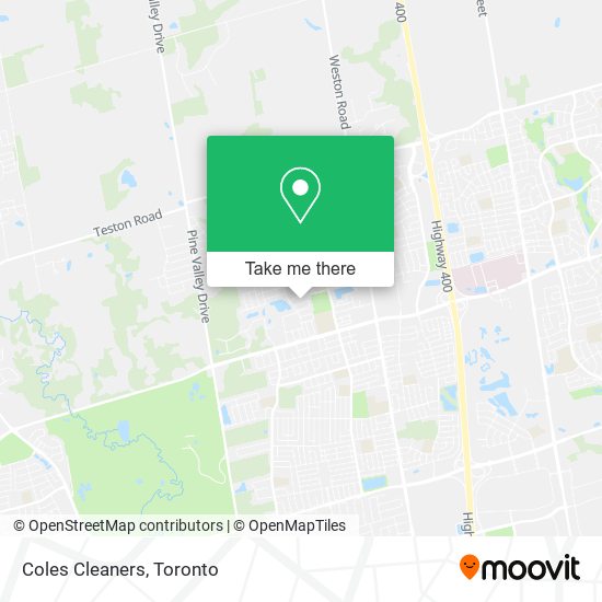 Coles Cleaners map