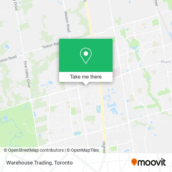 Warehouse Trading map