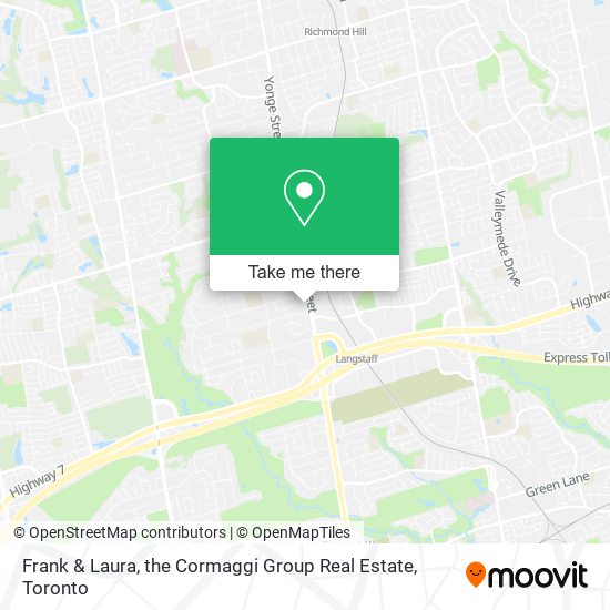 Frank & Laura, the Cormaggi Group Real Estate map