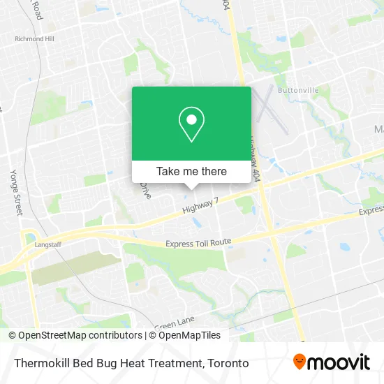 Thermokill Bed Bug Heat Treatment map