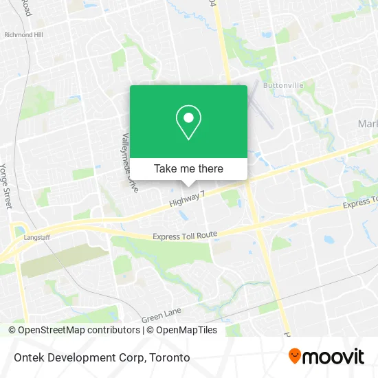 Ontek Development Corp map