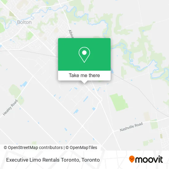 Executive Limo Rentals Toronto map