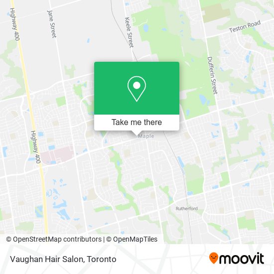 Vaughan Hair Salon map