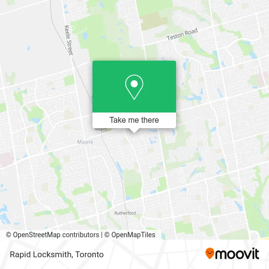 Rapid Locksmith map