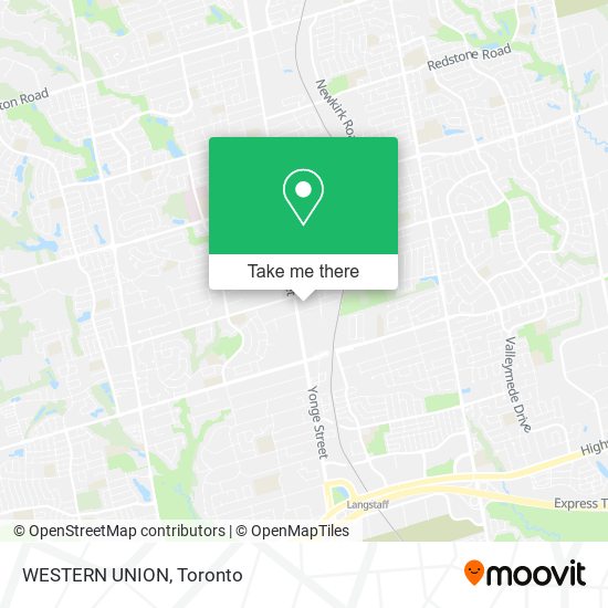 WESTERN UNION map