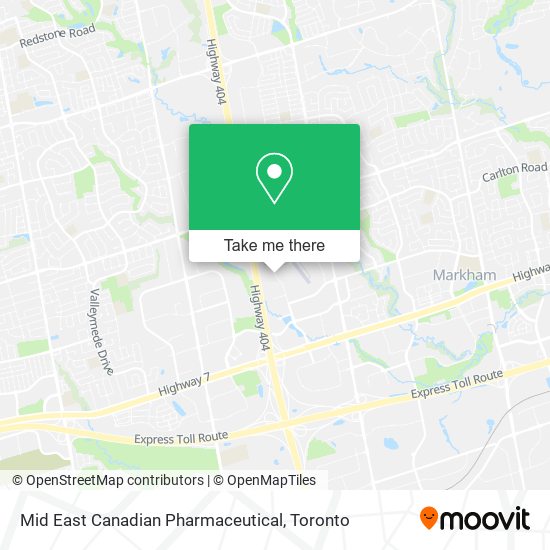 Mid East Canadian Pharmaceutical map