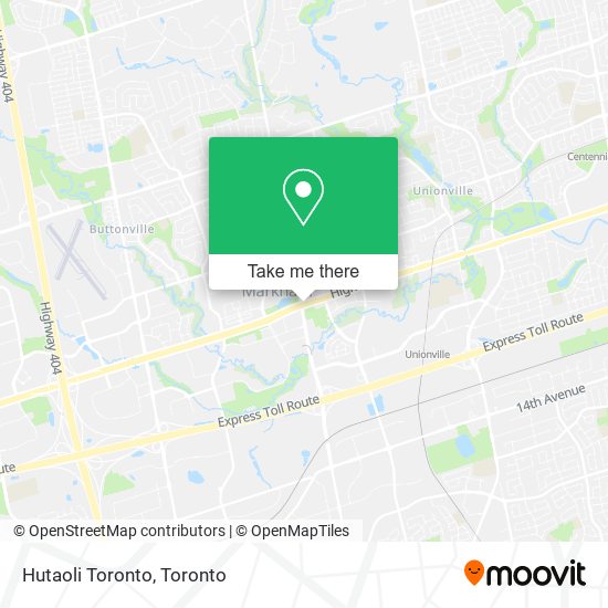 Hutaoli Toronto map