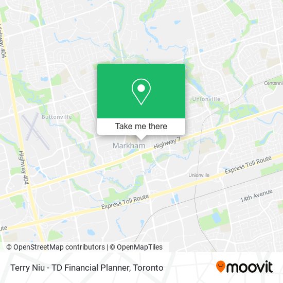 Terry Niu - TD Financial Planner map