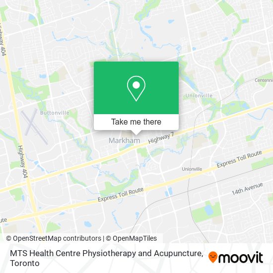 MTS Health Centre Physiotherapy and Acupuncture map