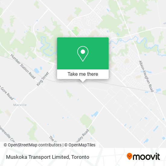 Muskoka Transport Limited map