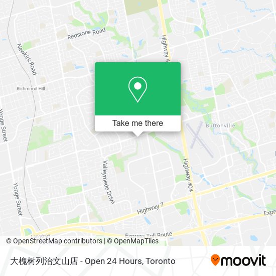 大槐树列治文山店 - Open 24 Hours map