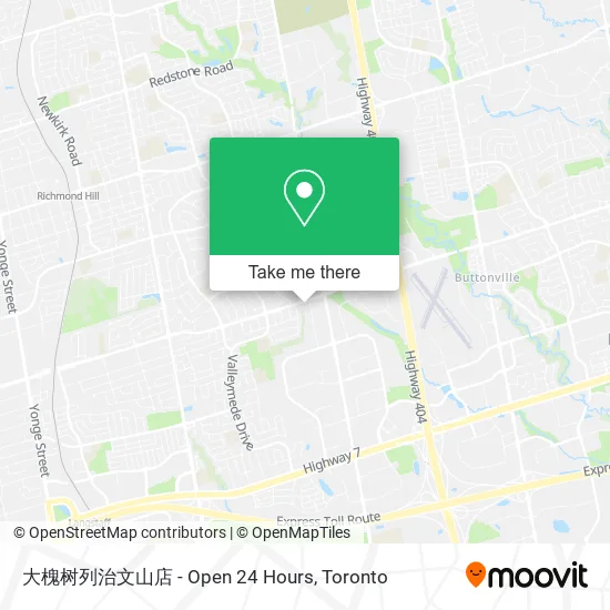 大槐树列治文山店 - Open 24 Hours map